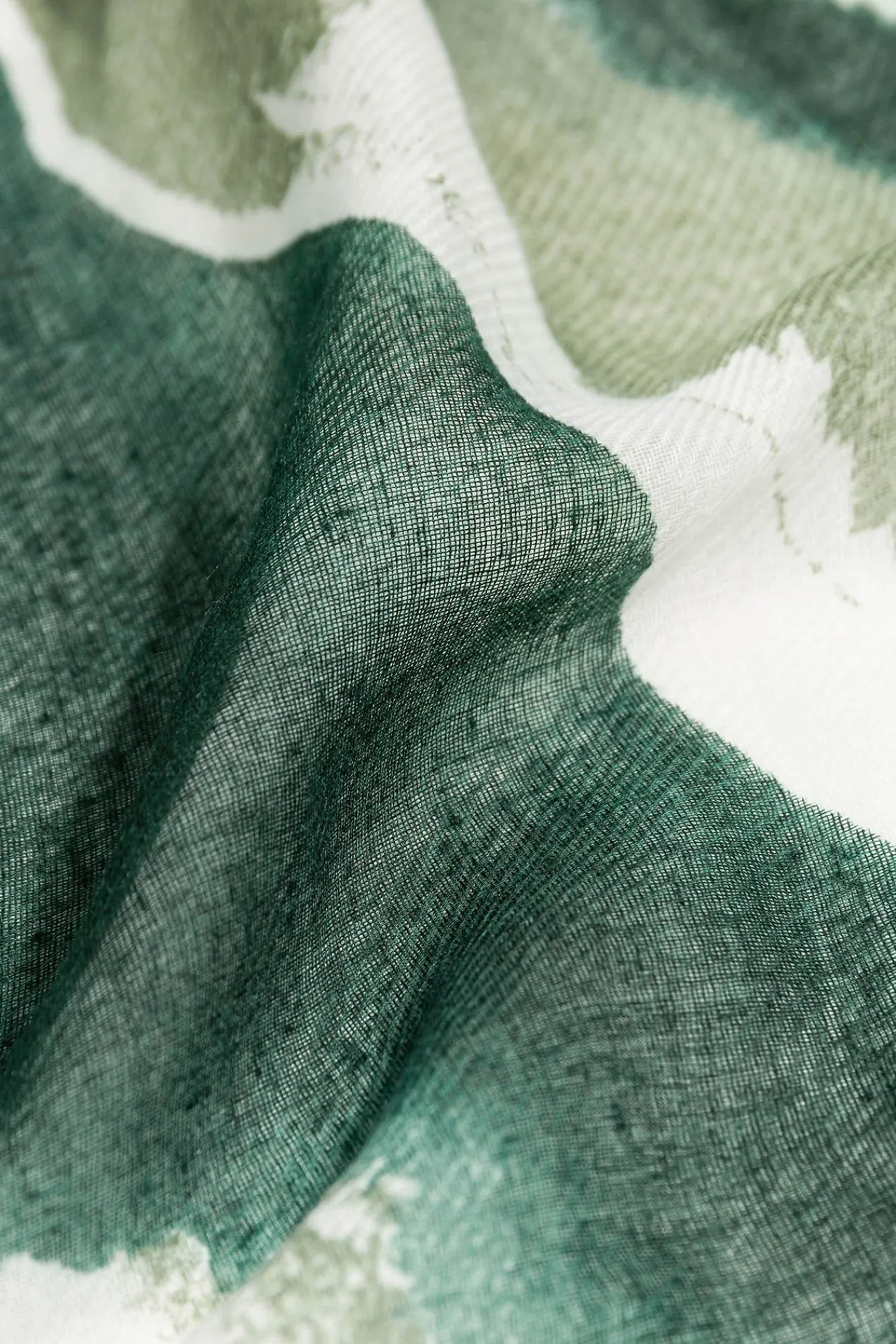 Vilanova Panuelo Estampado Rectangular Verde