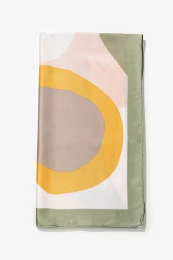 Vilanova Panuelo Satinado Estampado Verde Clearance