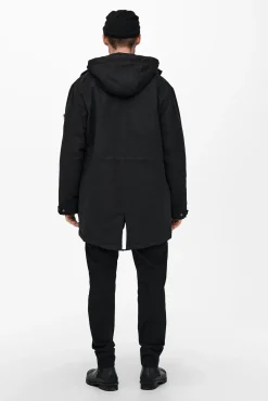 Only & Sons Parka Negro Sale