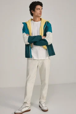 * Parka Bloques Color Azul Hot