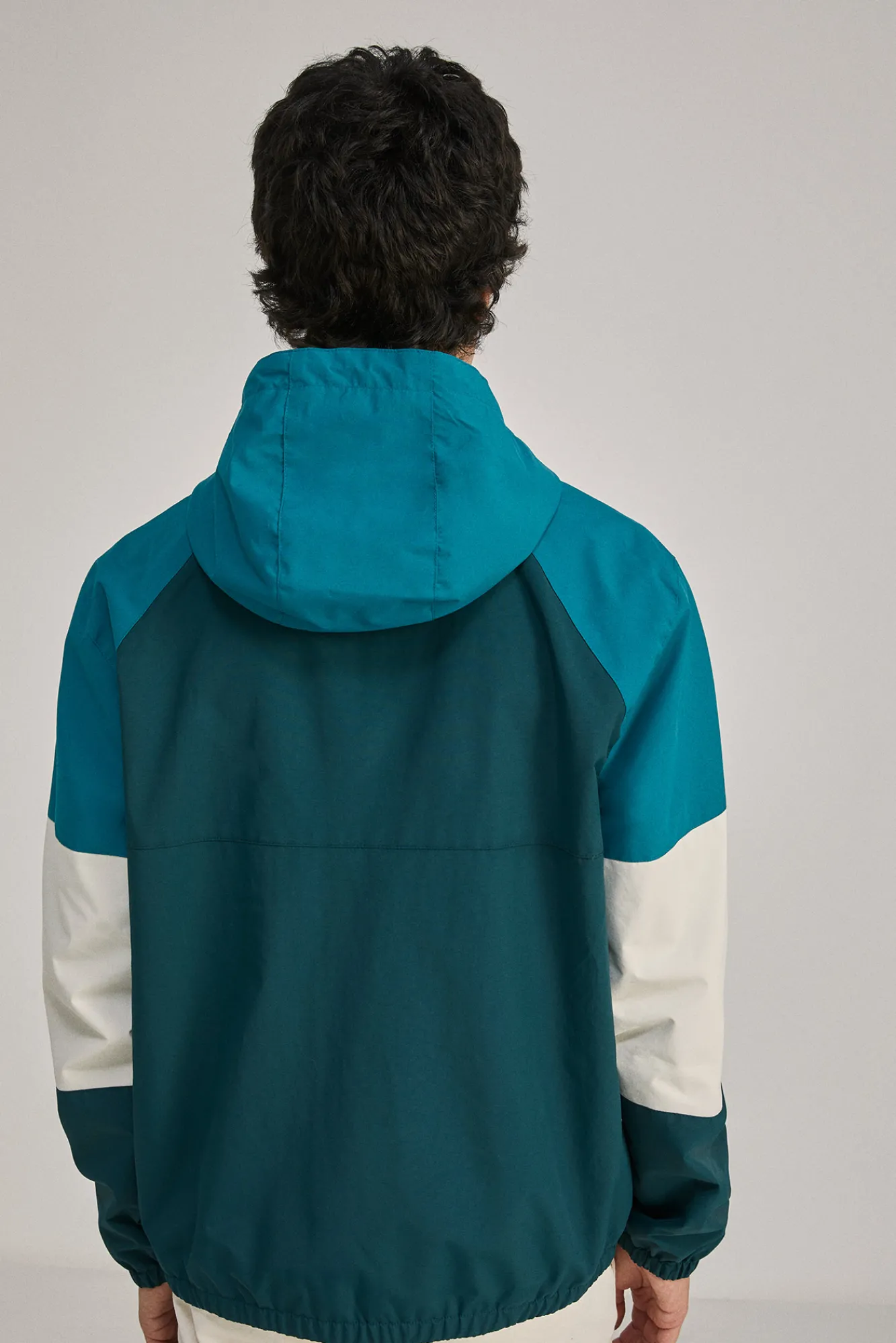 * Parka Bloques Color Azul Hot