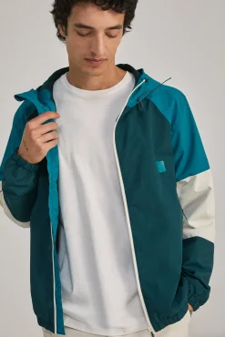 * Parka Bloques Color Azul Hot