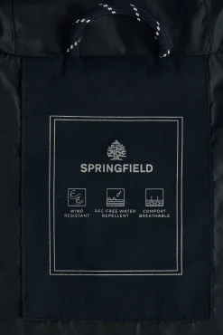 * Parka Capucha Navy Hot