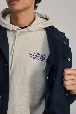 * Parka Capucha Navy Hot
