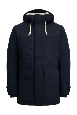 Jack & Jones Parka Con Capucha Navy Discount