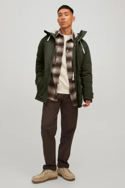 Jack & Jones Parka Con Capucha Verde Outlet