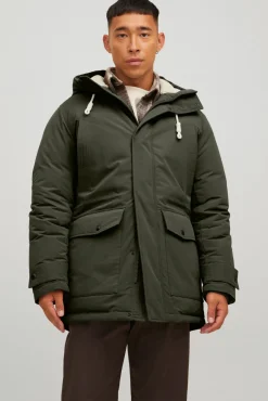 Jack & Jones Parka Con Capucha Verde Outlet