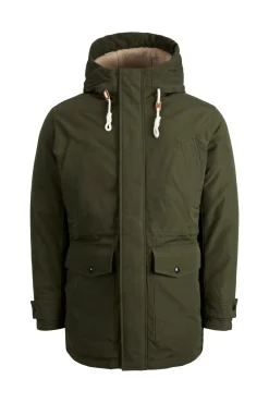 Jack & Jones Parka Con Capucha Verde Outlet