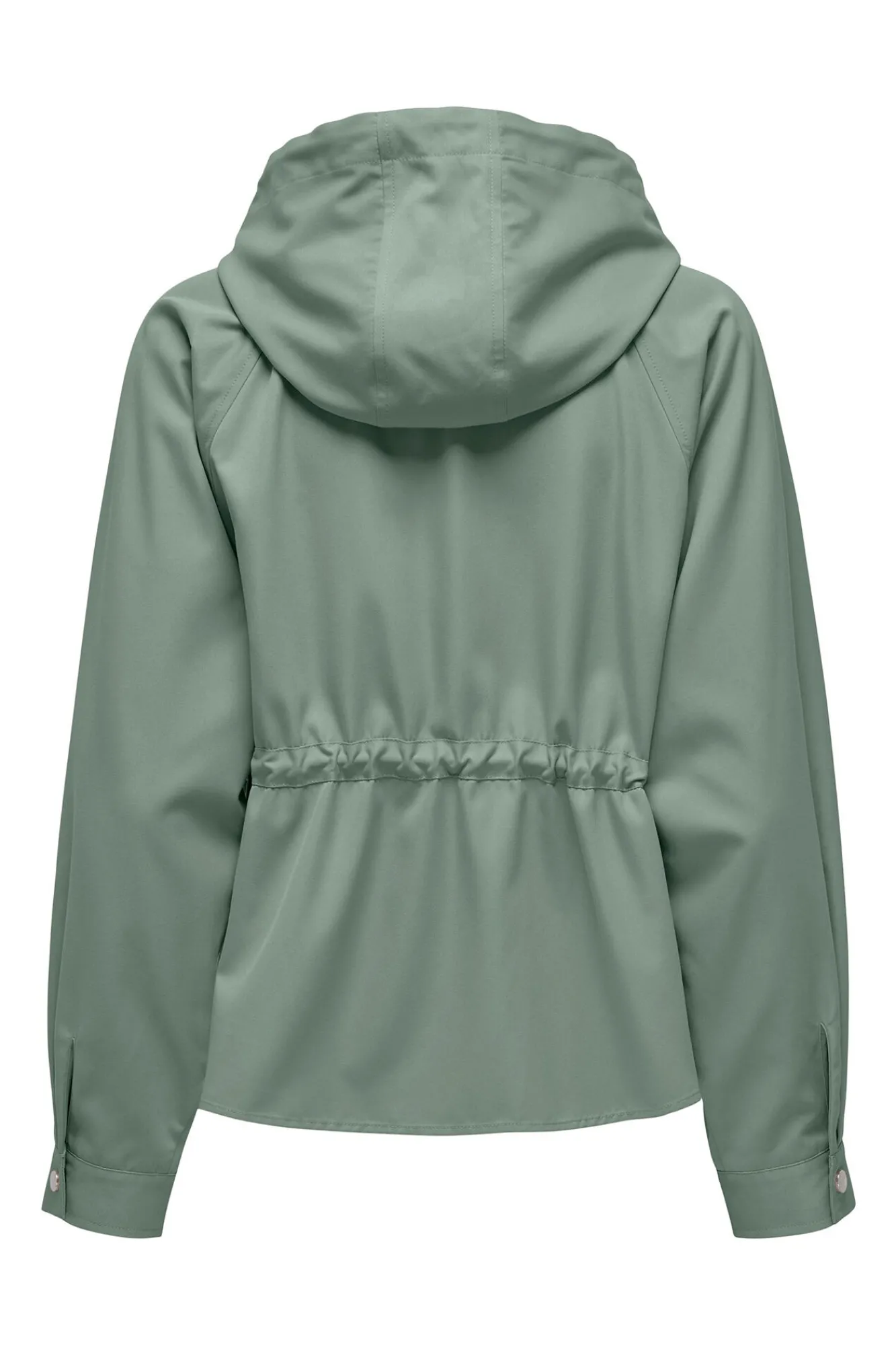 Only Parka Corta Con Capucha Verde Online