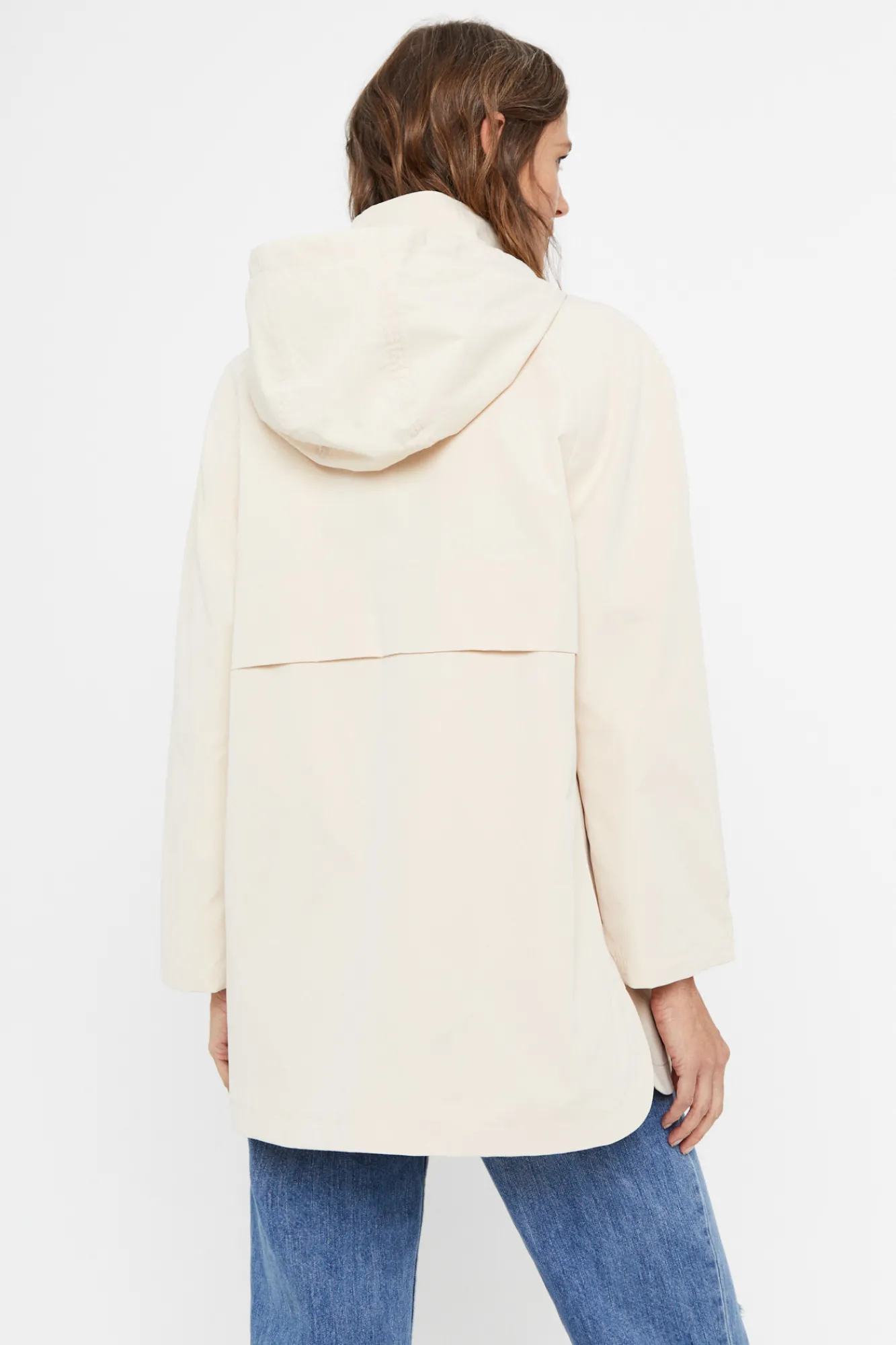 Cortefiel Parka Corta Waterrepelent Beige