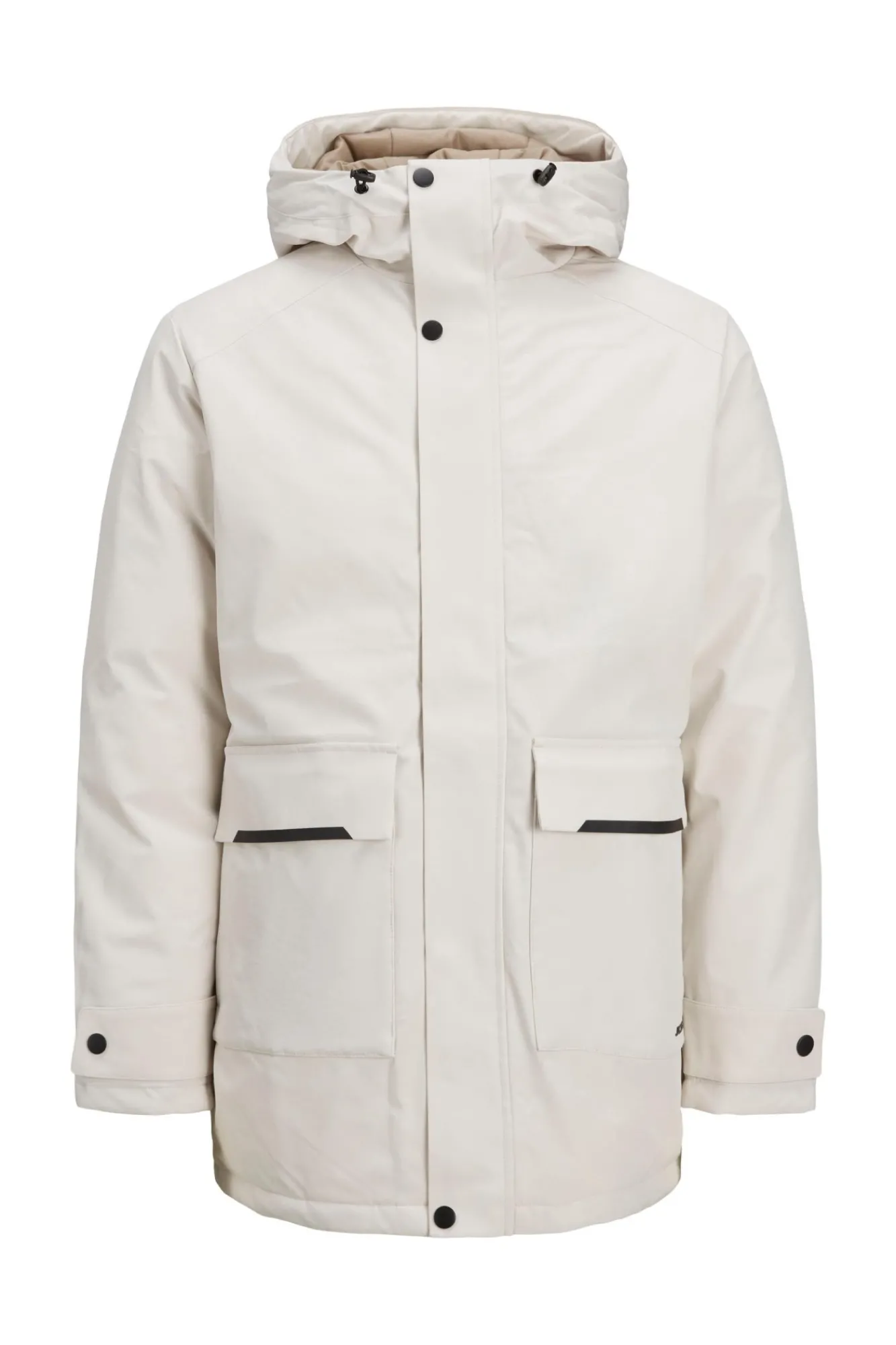 Jack & Jones Parka Impermeable Gris Medio Hot