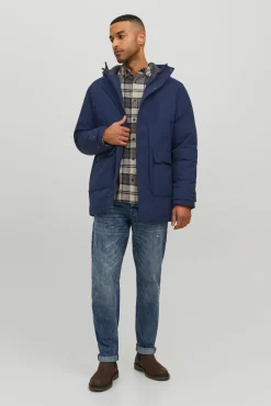 Jack & Jones Parka Impermeable Navy Outlet