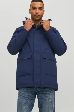 Jack & Jones Parka Impermeable Navy Outlet