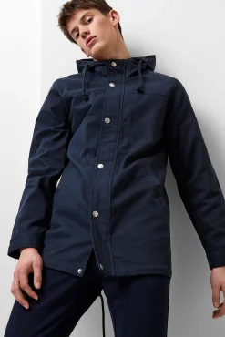 Only & Sons Parka Ligera Capucha Azul Medio Online