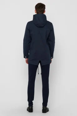 Only & Sons Parka Ligera Capucha Azul Medio Online