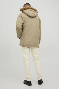 Jack & Jones Parka Pelo Capucha Marron New