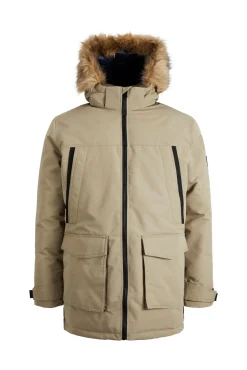 Jack & Jones Parka Pelo Capucha Marron New