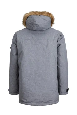 Jack & Jones Parka Pelo Capucha Gris Medio Online
