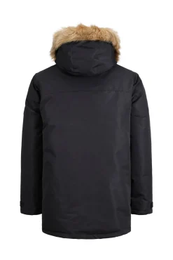 Jack & Jones Parka Pelo Capucha Negro Best