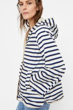 Cortefiel Parka Reversible Waterrepelent Marfil New