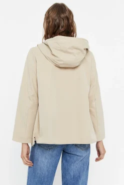 Cortefiel Parka Reversible Waterrepelent Marfil New