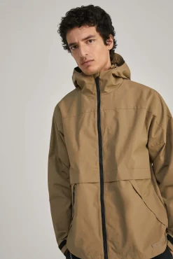 * Parka Tecnica Capucha Beige Online