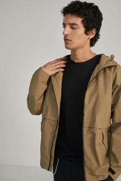 * Parka Tecnica Capucha Beige Online