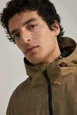 * Parka Tecnica Capucha Beige Online