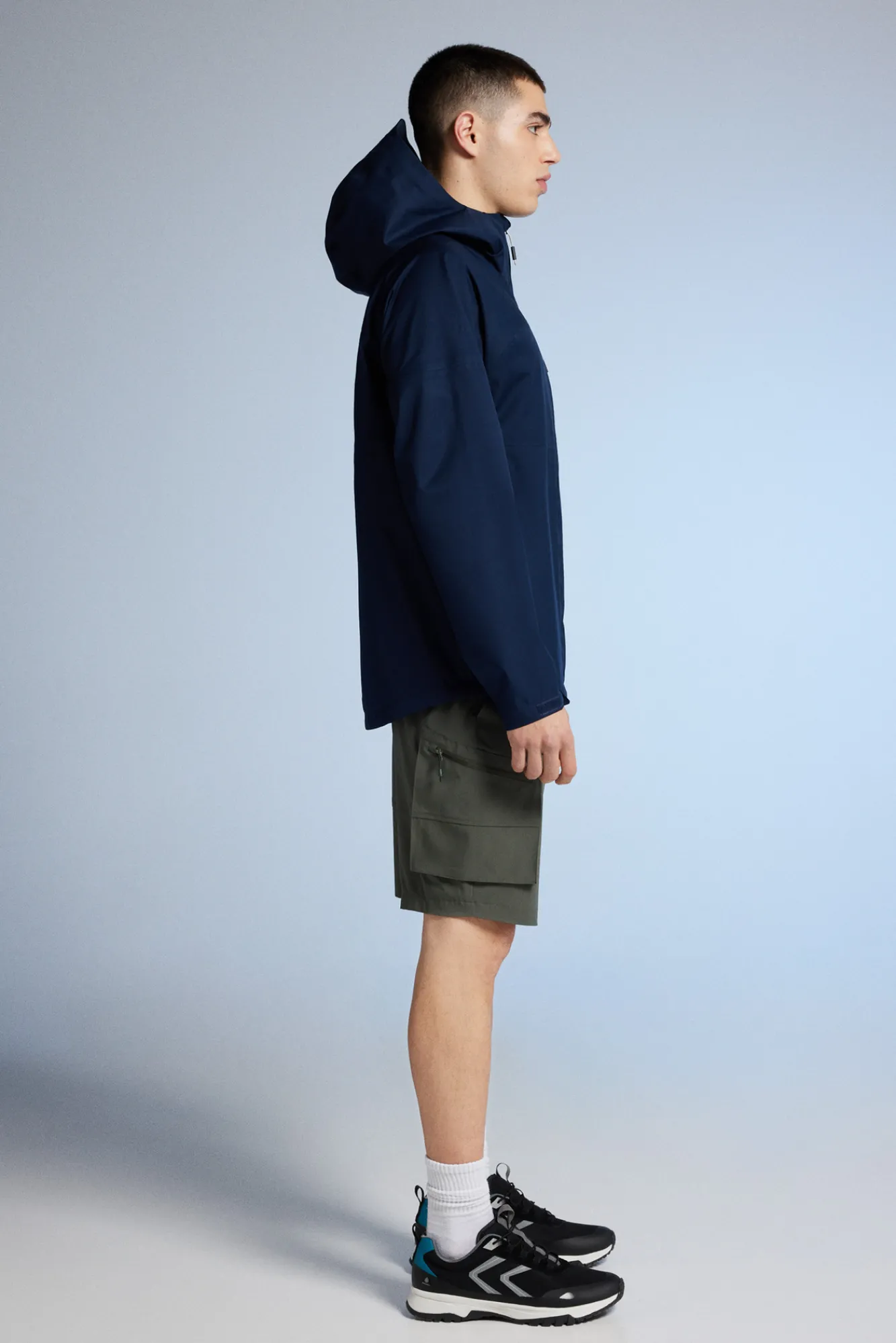* Parka Tecnica Impermeable Navy Discount