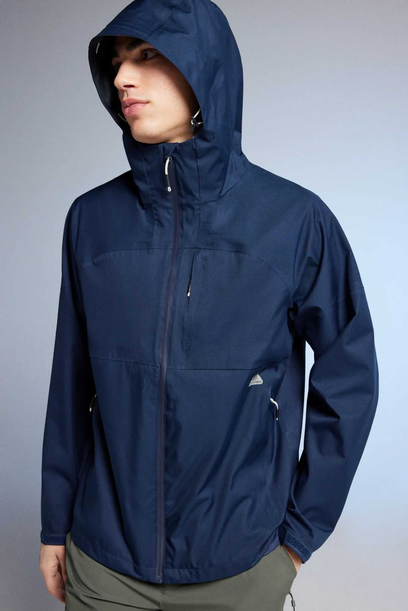 * Parka Tecnica Impermeable Navy Discount