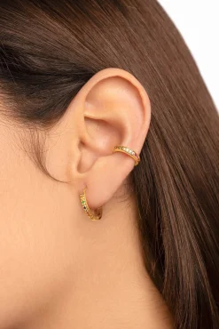 Singularu Pendiente Suelto Ear Cuff Cleo Colors Oro Amarillo Discount