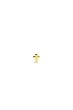 Singularu Pendiente Suelto Mini Cruz Oro Amarillo Discount