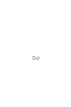 Singularu Pendiente Suelto Mini Infinito Plata Gris New