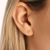 Singularu Pendiente Suelto Rayo Colors Plata Gris Sale