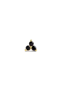 Singularu Pendiente Suelto Trebol Black Oro Amarillo Online