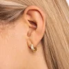 Singularu Pendientes Aro Bold Sky Enamel Oro Amarillo Best