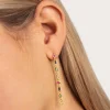 Singularu Pendientes Cascade Colors Oro Amarillo Outlet