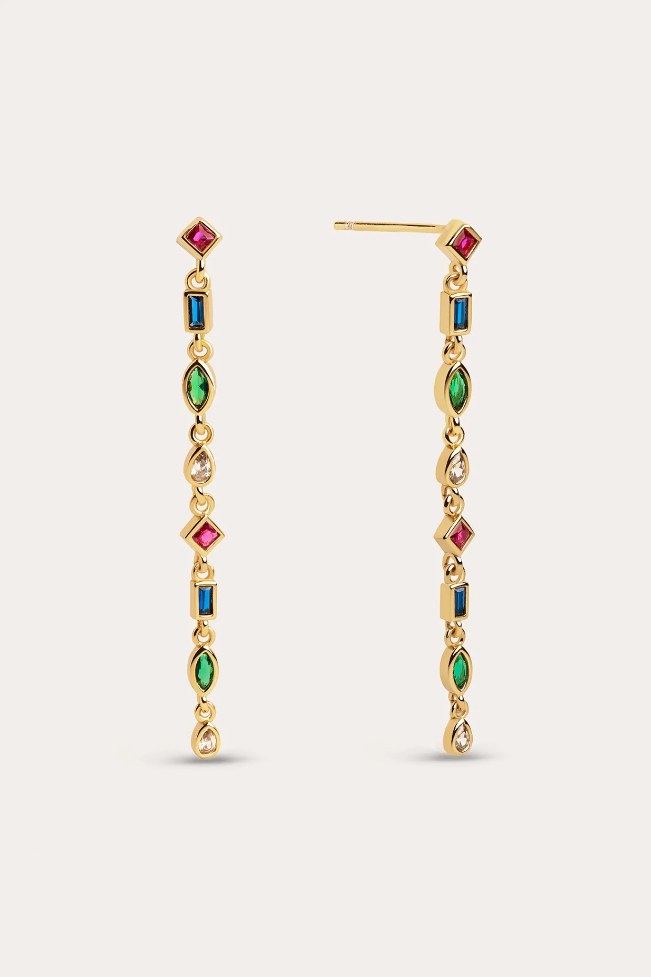 Singularu Pendientes Cascade Colors Oro Amarillo Outlet