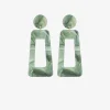 Vilanova Pendientes Largos Con Detalles De Colores Verde Outlet