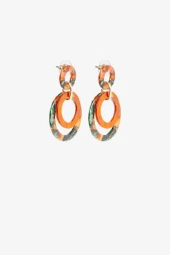 Vilanova Pendientes Largos Con Detalles De Colores Estampado Best