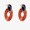 Vilanova Pendientes Largos En Tela Amarillo Discount