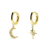 Singularu Pendientes Polar Moon Spark Oro Amarillo Outlet
