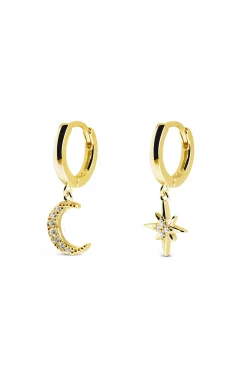 Singularu Pendientes Polar Moon Spark Oro Amarillo Outlet