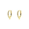 Singularu Pendientes Single Rolling Spark Oro Amarillo Hot