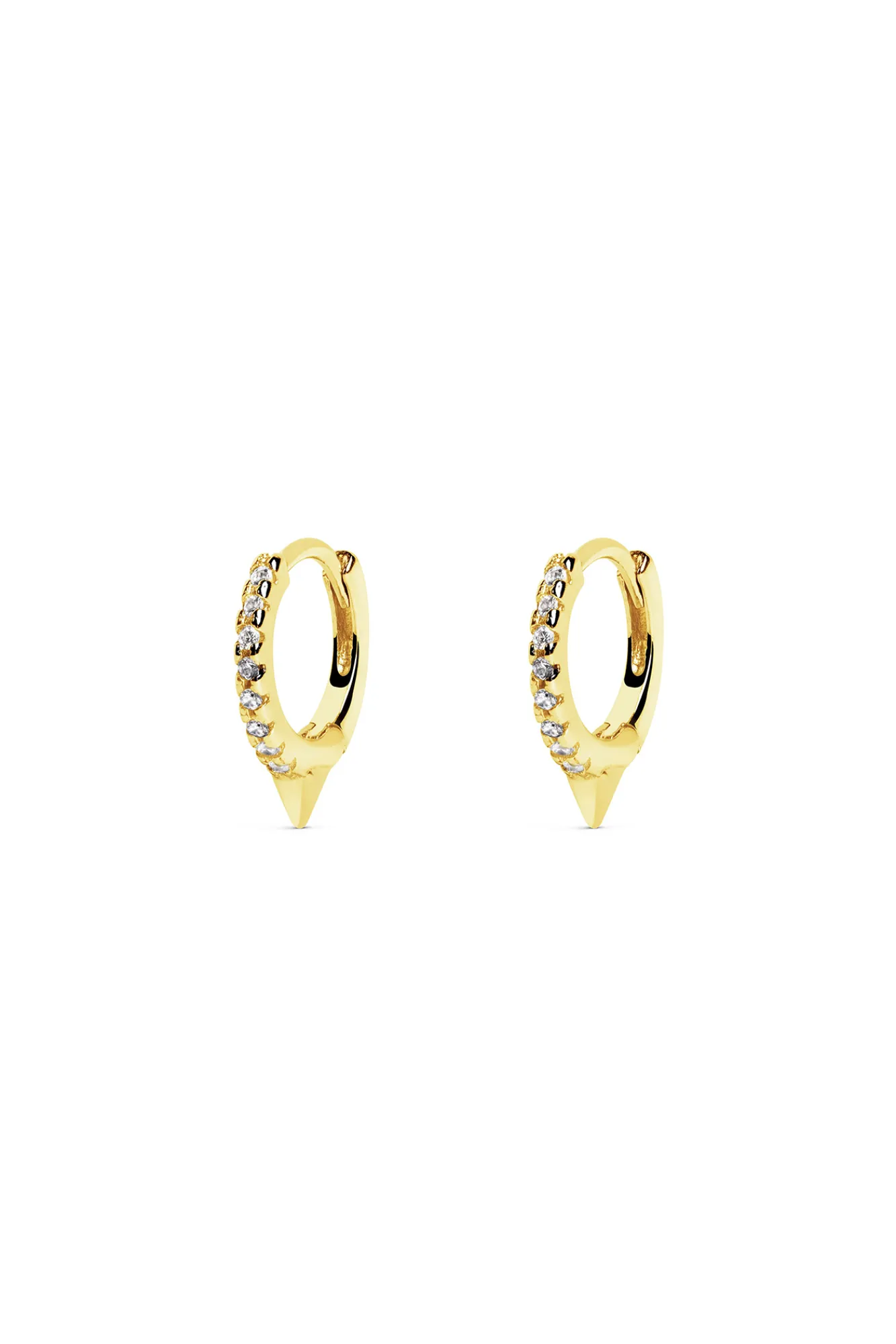 Singularu Pendientes Single Rolling Spark Oro Amarillo Hot