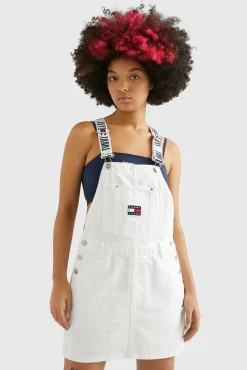 Tommy Jeans Pichi Denim Mini . Blanco Discount