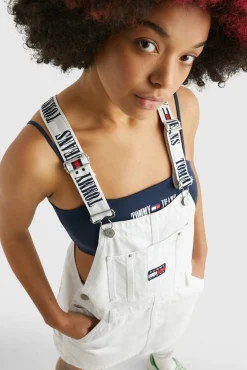 Tommy Jeans Pichi Denim Mini . Blanco Discount