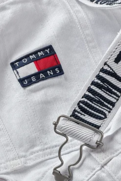 Tommy Jeans Pichi Denim Mini . Blanco Discount