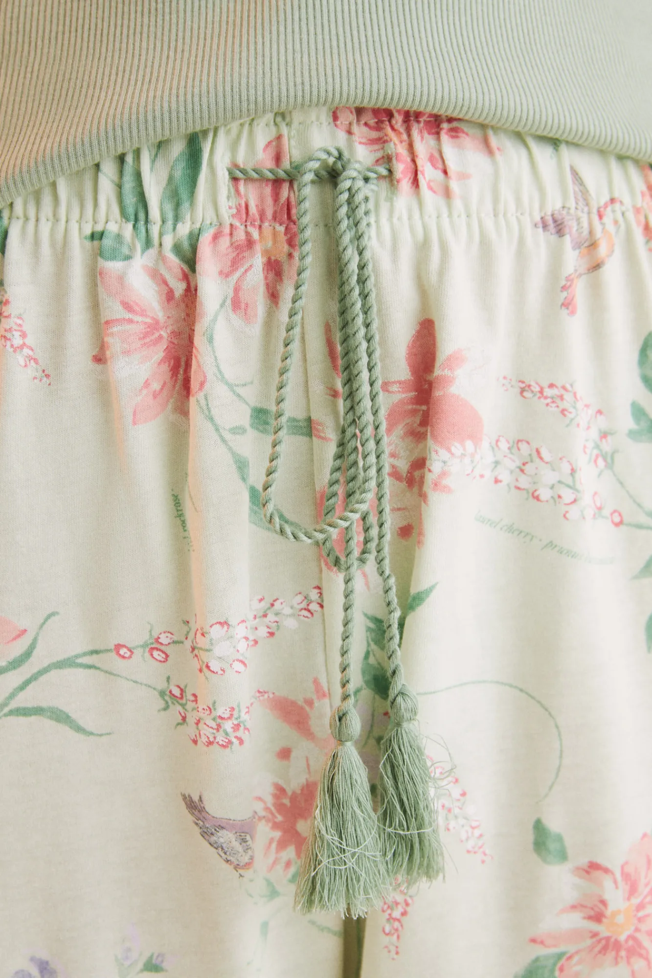Women'secret Pijama 100% Algodon Flores Verde Clearance