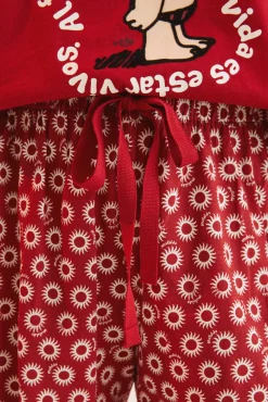 Women'secret Pijama Corto 100% Algodon Mafalda Rojo Outlet